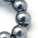 Baking Painted Pearlized Glass Pearl Round Bead Strands US-HY-Q003-4mm-12-3