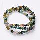 Natural Indian Agate Beads Strands US-GSR4mmC002-3