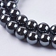 Non-Magnetic Synthetic Hematite Beads Strands US-G-H1623-6mm-1-3