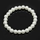 Stretchy Glass Pearl Bracelets US-BJEW-D068-8mm-12-1
