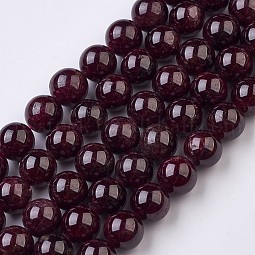 Natural Garnet Beads Strands US-G-J376-37-8mm