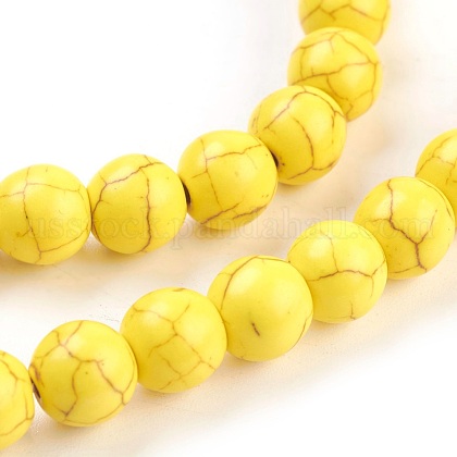 Synthetic Turquoise Beads Strands&nbsp;US-TURQ-G106-8mm-02I-3