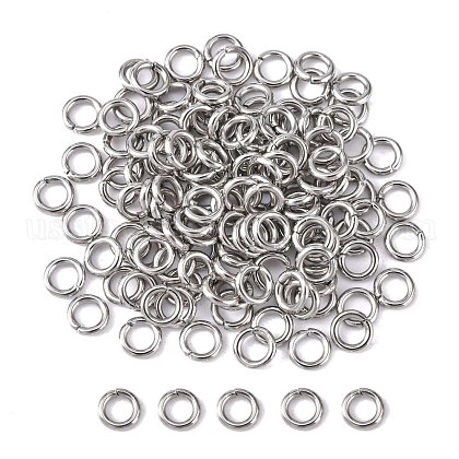 304 Stainless Steel Open Jump Rings US-STAS-Q186-02-5x1mm-1