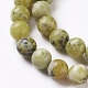 Natural Yellow Turquoise(Jasper) Beads Strands US-G-Q462-8mm-22-3