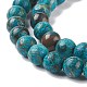 Dyed Natural Ocean Agate/Ocean Jasper Round Beads Strands US-G-E331-31-5
