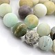 Natural Frosted Flower Amazonite Round Beads US-G-D616-10mm-1