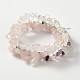 Multi-strand Gemstone Chips Stretch Bracelets US-BJEW-PH00610-02-2