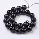 Dyed Natural Black Onyx Bead Strands US-G-E302-078C-18mm-2
