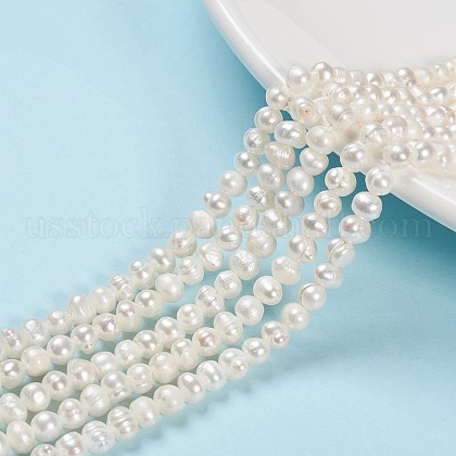 Grade A Natural Cultured Freshwater Pearl Beads Strands US-SPPA001Y-1-1