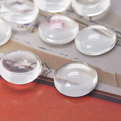 Clear Glass Cabochons US-GGLA-ZX003-1