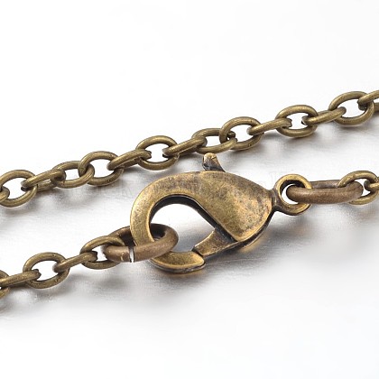 Iron Cable Chain Necklace Making US-NJEW-JN01385-03-1