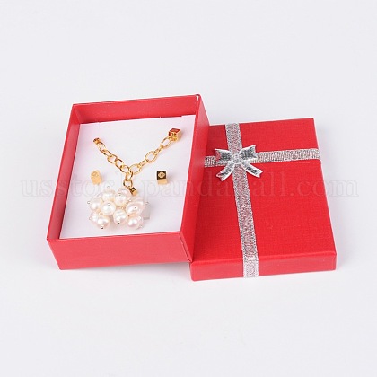 Valentines Day Gifts Packages Cardboard Pendant Necklaces Boxes US-CBOX-R013-9x7cm-2-1