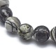 Natural Netstone Bead Stretch Bracelets US-BJEW-K212-A-021-2