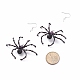 Glass Seed Braided Spider Long Dangle Earrings US-EJEW-TA00085-2