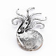 Octopus Shape Natural Conch Shell Fossil Brooch Pin US-G-N333-013-RS-3