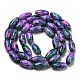 Baking Painted Glass Beads Strands US-DGLA-S115-22x10-S17-4