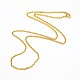 Fashionable 304 Stainless Steel Cable Chain Necklace Making US-STAS-A028-N081G-1