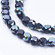 Electroplate Glass Beads Strands US-EGLA-J032-4mm-M-2