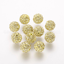 Polymer Clay Rhinestone Beads US-RB-K050-8mm-C11
