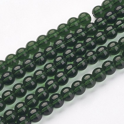 Glass Beads Strands US-GR8mm18Y-1