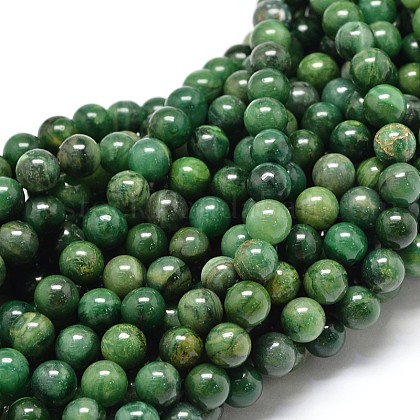 Natural West Africa Jade Round Beads Strands US-G-P075-03-8mm-1
