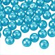 PandaHall Elite 6mm About 400Pcs Glass Pearl Beads Deep Sky Blue Tiny Satin Luster Loose Round Beads in One Box for Jewelry Making US-HY-PH0001-6mm-073-2