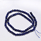 Faceted Rondelle Natural Lapis Lazuli Bead Strands US-G-F289-41A-2