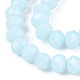 Opaque Solid Color Glass Beads Strands US-EGLA-A034-P4mm-D06-3