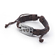 Adjustable Casual Unisex Leather Bracelets Sets US-BJEW-MSMC002-32-2