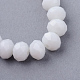 Faceted Solid Color Glass Rondelle Bead Strands US-GLAA-Q044-8mm-13-1