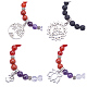 SUNNYCLUE Natural Gemstone Beads Stretch Bracelets US-BJEW-SC0001-02-2