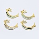 Eco-Friendly Brass Micro Pave Cubic Zirconia Links US-RB-I078-42-NR-2
