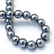 Baking Painted Pearlized Glass Pearl Round Bead Strands US-HY-Q003-4mm-12-4