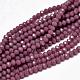 Faceted Rondelle Glass Beads Strands US-GLAA-I033-4mm-25-1