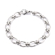304 Stainless Steel Link Chain Bracelet for Men Women US-BJEW-Z011-20P-1