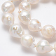 Natural Baroque Pearl Keshi Pearl Beads Strands US-PEAR-S012-66-3