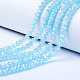 Electroplate Glass Beads Strands US-EGLA-A034-J4mm-B05-1