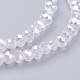 Electroplate Glass Beads Strands US-EGLA-R048-2mm-01-3