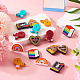 16Pcs 8 Style Food Grade Eco-Friendly Silicone Focal Beads&nbsp;US-SIL-TA0001-74-5
