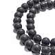 Natural Black Agate Beads Strands US-G-H1617-5