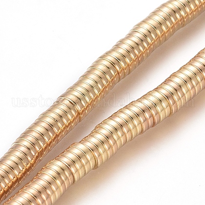Electroplated Non-magnetic Synthetic Hematite Beads Strands US-G-G826-09G-4mm-1