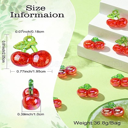 Electroplated Transparent Acrylic Pendants&nbsp;US-FIND-CJC0022-19-8