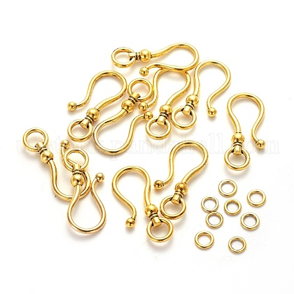 Tibetan Style S Hook Clasps US-GLF5091Y-1