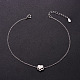 SHEGRACE Cute Design Rhodium Plated 925 Sterling Silver Anklet US-JA34A-3