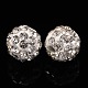 Pave Disco Ball Beads US-RB-Q195-A6mm-001-2