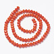 Opaque Solid Color Glass Beads Strands US-EGLA-A034-P6mm-D03-2