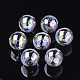 Handmade Blown Glass Globe Beads US-DH017J-1-14mm-AB-1