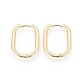 Brass Huggie Hoop Earrings US-EJEW-F245-04G-B-1