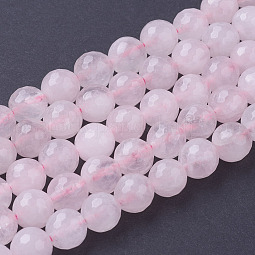 Natural Rose Quartz Beads Strands US-G-G099-F8mm-15