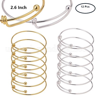 Adjustable Brass Bangles Making US-BJEW-BC0002-02-1